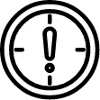 Icône alerte style tableau de bord.